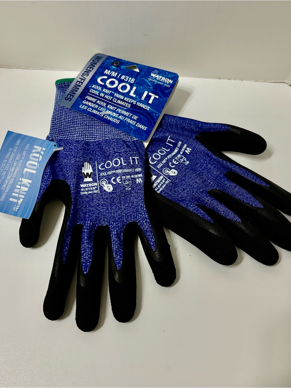 Watson Cool It Blue Work Gloves Size Medium for a Pair